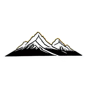 Mountain Doodle Png 05212024 PNG image