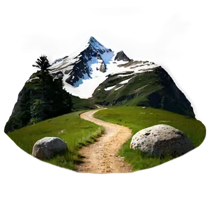 Mountain Hiking Path PNG 06202024 PNG