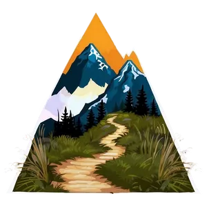Mountain Hiking Path PNG 06202024 PNG