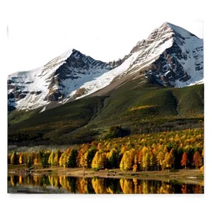 Mountain In Autumn PNG 05032024