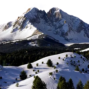 Mountain In Winter PNG 05032024 PNG