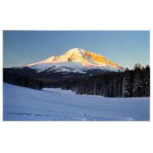 Mountain In Winter PNG Vvr