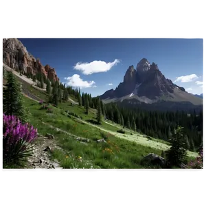 Mountain Landscape Photo PNG Veb