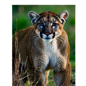 Mountain Lion At Dusk Png 06262024 PNG image