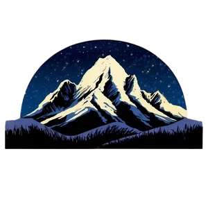 Mountain Night Sky Png Tef11 PNG image