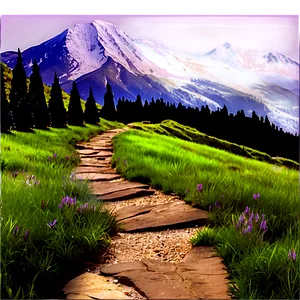 Mountain Pathway PNG 05032024