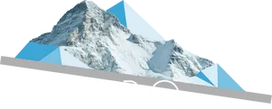 Mountain Peak Intro Graphic PNG