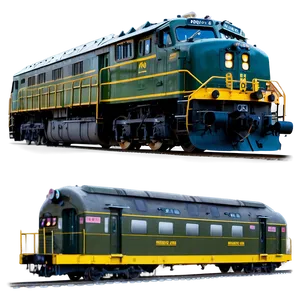 Mountain Railway Train PNG Kux3