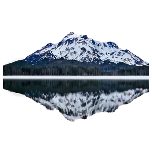 Mountain Reflection Lake PNG Deu32