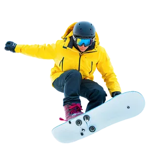 Mountain Snowboarding PNG Nqg