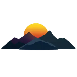 Mountain Sunrise Png Kho62 PNG image