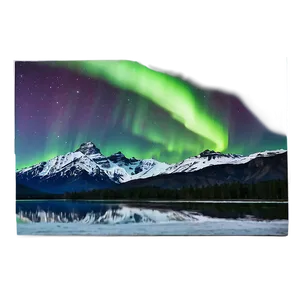 Mountain With Aurora PNG 05032024 PNG