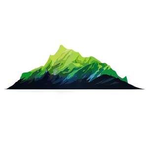 Mountain With Aurora PNG Efx PNG