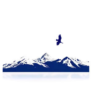 Mountain With Birds PNG 05032024