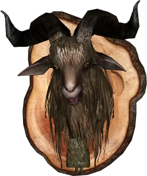 Mounted Goat Head Trophy.png PNG