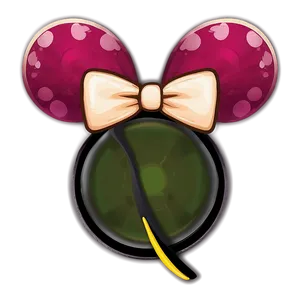 Mouse Ears Bow PNG 06292024