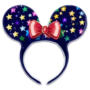 Mouse Ears With Stars PNG 06292024
