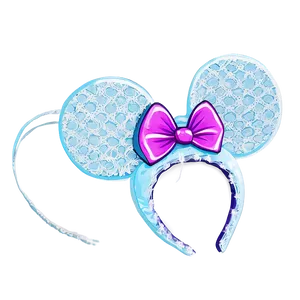Mouse Ears With Veil PNG Dur74 PNG
