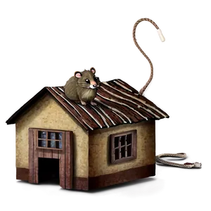 Mouse In House PNG 43