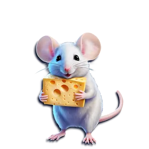 Mouse With Cheese PNG Cwo41