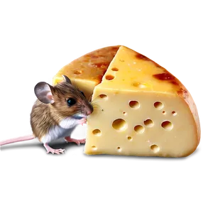 Mouse With Cheese PNG Nfc72