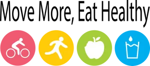 Move More Eat Healthy Banner