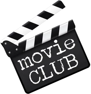 Movie Club Clapperboard PNG image