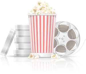 Movie Night Essentials PNG image