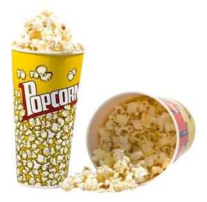 Movie Night Popcorn Buckets PNG image