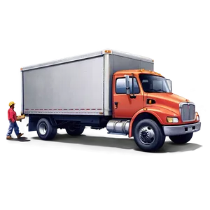 Moving Truck In City Png Ute PNG image