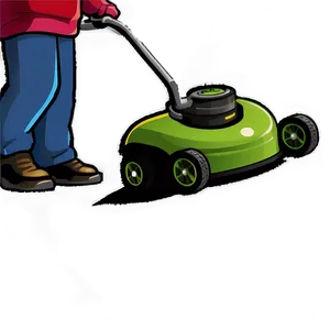 Mowing D PNG image