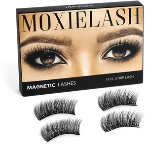 Moxie Lash Magnetic Full Strip Lashes Packaging PNG image