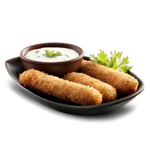 Mozzarella Sticks With Dip PNG 06122024