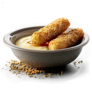 Mozzarella Sticks With Honey Mustard PNG Fbd PNG
