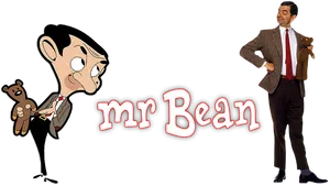 Mr Bean Cartoonand Live Action PNG image