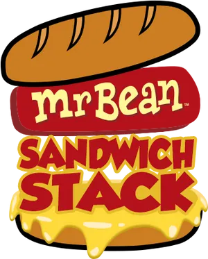 Mr Bean Sandwich Stack Logo PNG image