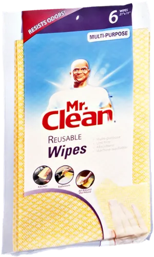 Mr Clean Reusable Wipes Packaging PNG image