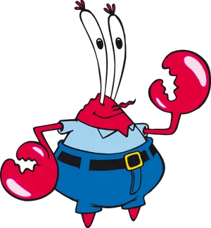 Mr Krabs Sponge Bob Character PNG image