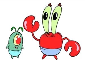 Mr Krabsand Plankton Cartoon PNG image