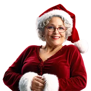 Mrs Claus Holiday Spirit PNG Rqr2