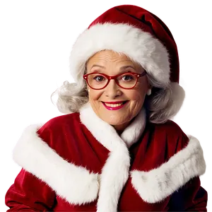 Mrs Claus In Christmas Village PNG Cor26 PNG