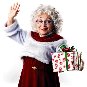 Mrs Claus Welcoming Christmas PNG 06292024