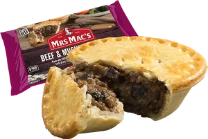 Mrs Macs Beefand Mushroom Pie PNG image