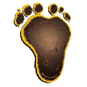 Mud Splatter Footprint Png 92 PNG image