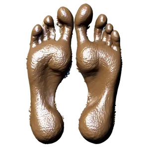 Mud Splatter Footprint PNG Rrb