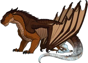 Mud Wing_ Dragon_ Wings_of_ Fire PNG image