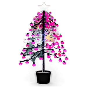 Mulberry Pink Christmas Tree PNG 2 PNG