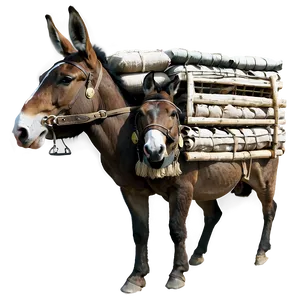 Mule Carrying Load PNG 17 PNG