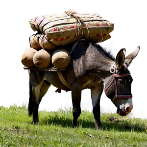 Mule Carrying Load PNG Yfa2 PNG