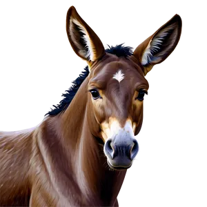 Mule Portrait PNG 06292024